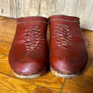 No. 6 Braided Clog in Cognac size 41